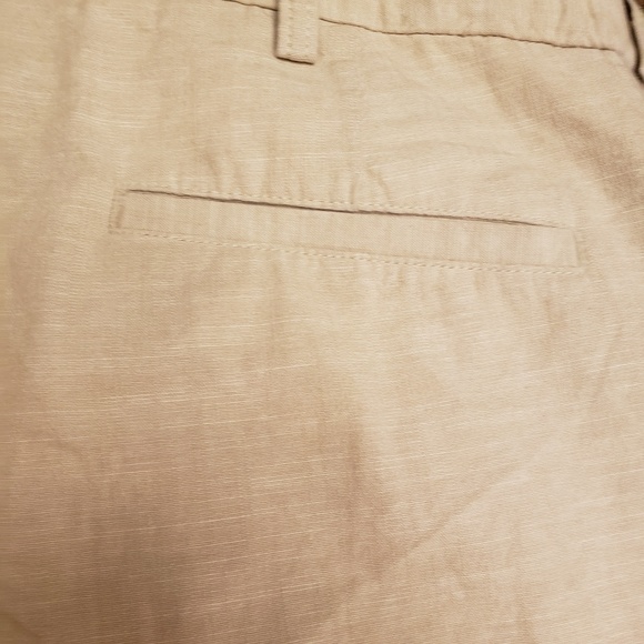 HAGGAR 100% COTTON CHAMBRAY KHAKI SHORTS 40 - Picture 4 of 5